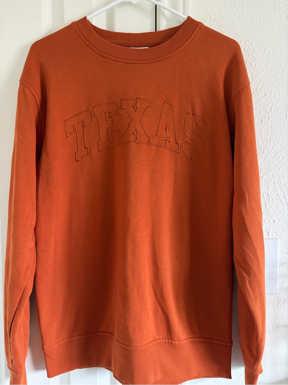 Champion Rust Orange TEXAS Crewneck Sweatshirt